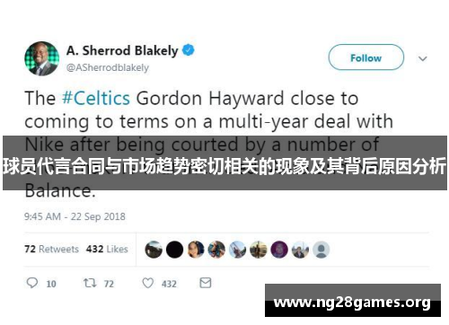球员代言合同与市场趋势密切相关的现象及其背后原因分析