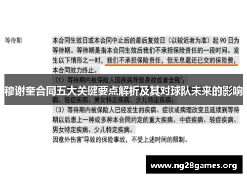 穆谢奎合同五大关键要点解析及其对球队未来的影响