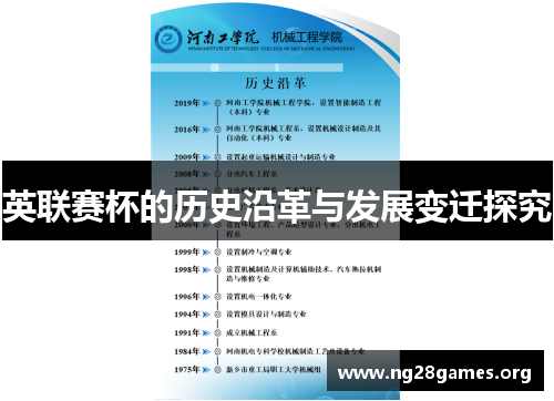 英联赛杯的历史沿革与发展变迁探究